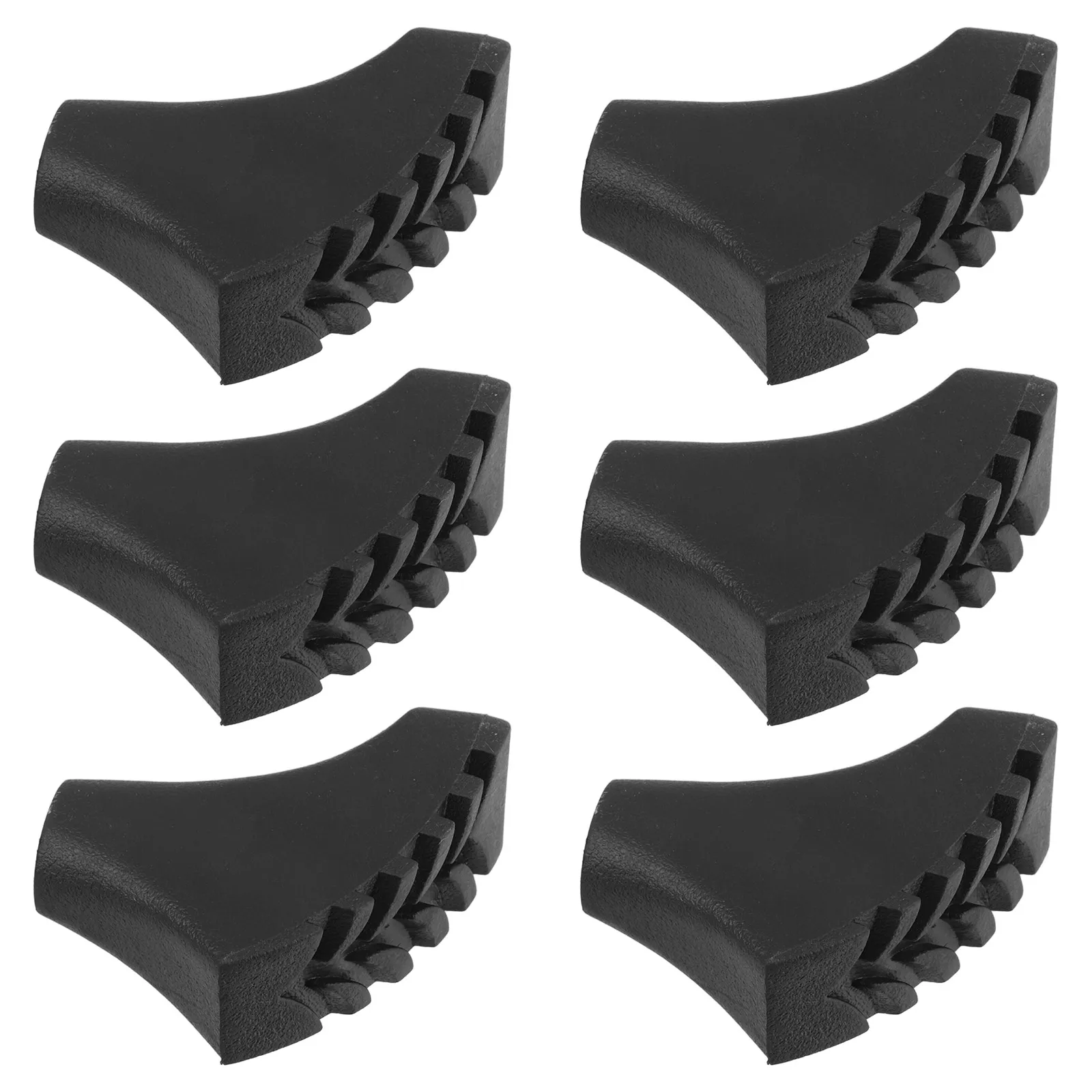 

6Pcs Trekking Pole Mud Tips Protector Walking Stick Stopper Lightweight Portable for Outdoor Activities Cane Tips