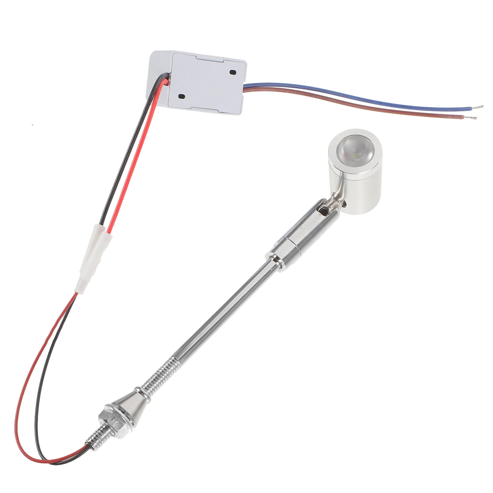 Lampu sorot kecil LED 3W lampu etalase kaca tampilan konter perhiasan kepala dapat disesuaikan daya rendah pencahayaan portabel kecerahan tinggi