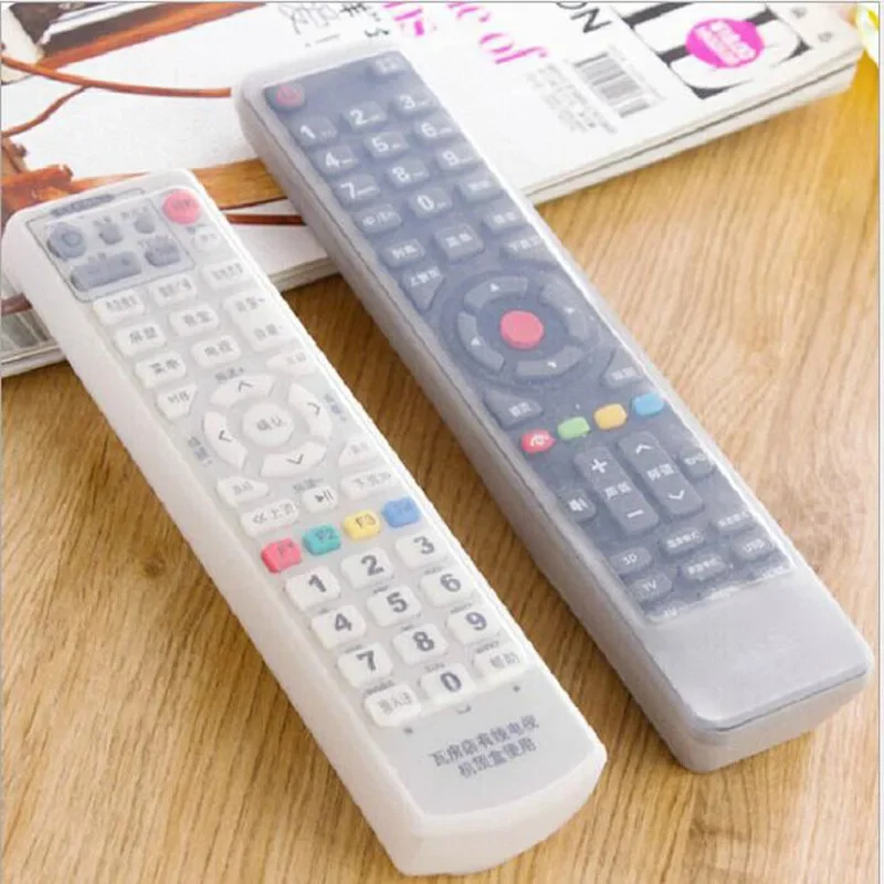 Transparent Silicone Remote Cover Dust-Proof Protector for TV Air Conditioner Universal Controller Remote Control Case Sleeve