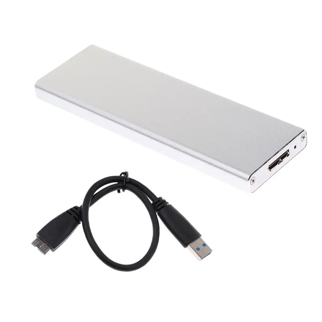 Aluminum Alloy SSD to USB 3.0 Adapter External Hard Disk Enclosure for Macbook Air A1369 A1370