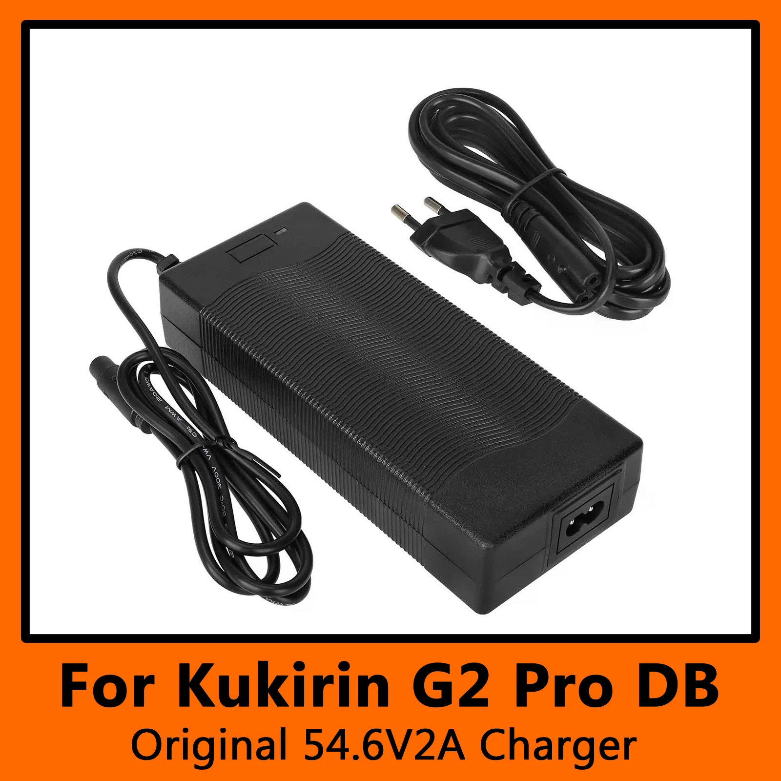 

Оригинальное зарядное устройство 54,6 В, 2 А для электрического скутера Kukirin G2 Pro DB с вилкой ЕС/США/Великобритании, адаптер питания, зарядный кабель, зарядное устройство для аккумулятора