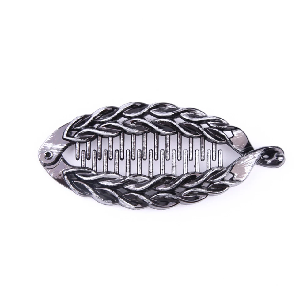 

6pcs Fish Shaped Hair Clip Resin Banana Clips Ponytail Styling Lightweight Waterproof Anti Breaking For Girls Women Hair