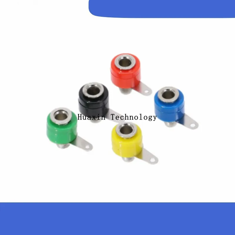 Banana Plug Socket 4mm Copper Diameter 4 Panel Terminal Audio Amplifier