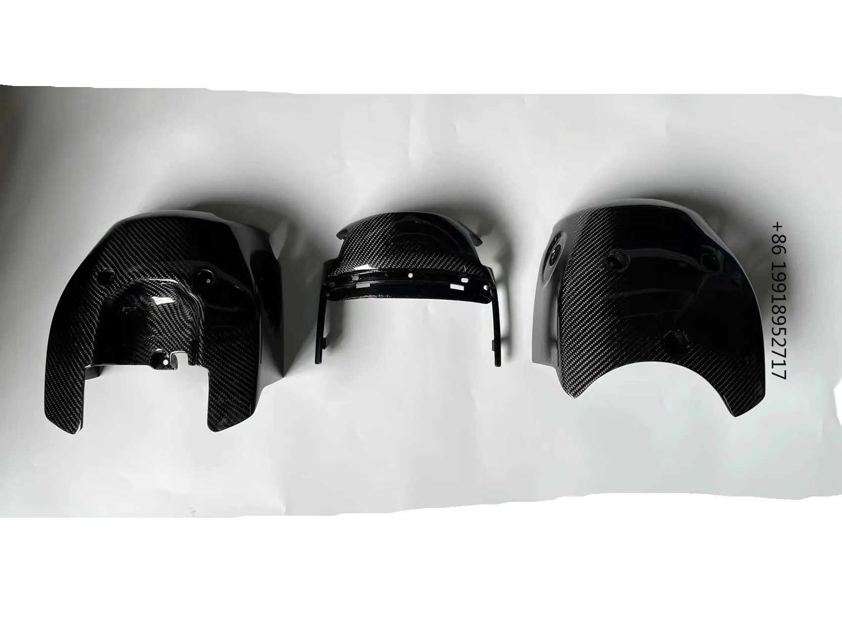 Masera M145 GranTurismo GranCabrio MC Stradale GTS Carbon Fiber Steering Wheel Upright Upper and Lower Trim Panels JJ305