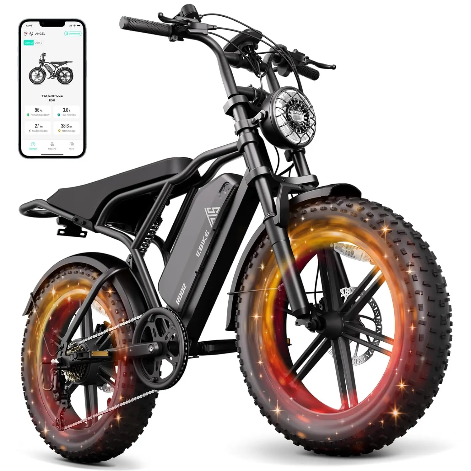 

TST Electric Bike for Adults, 1500W Peak Motor 28 MPH 60/100 Miles Fat Tire Ebike with 48V 15Ah/25Ah Removable, Customized