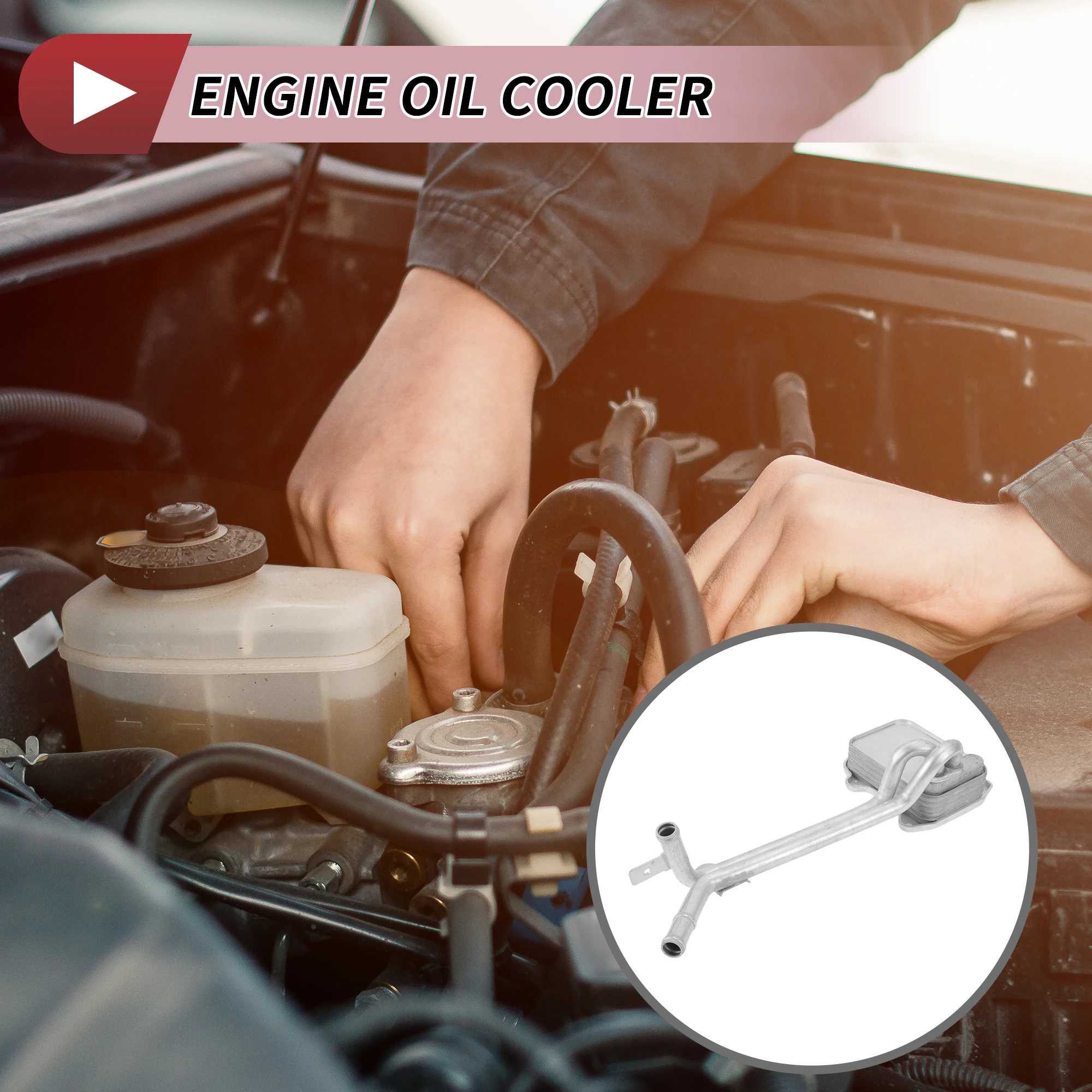 

Масляный радиатор двигателя UXCELL для Volkswagen Beetle 11-16 No 03C117021D Trans Cooler 1 шт.