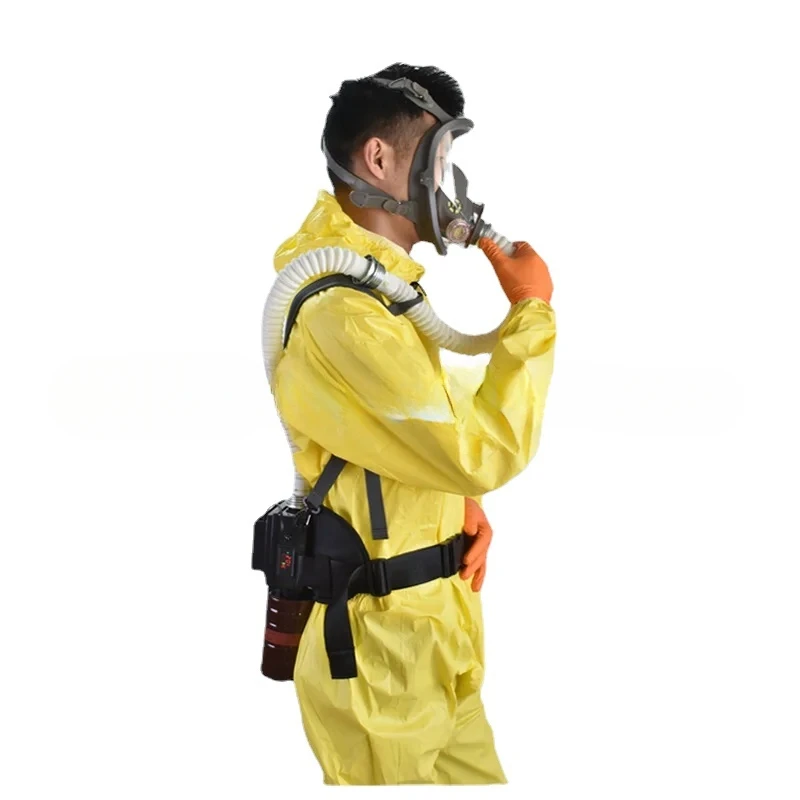 Portable forced-air respirator, lithium battery charging, mask type poisonous gas filter, dust paint chemical products