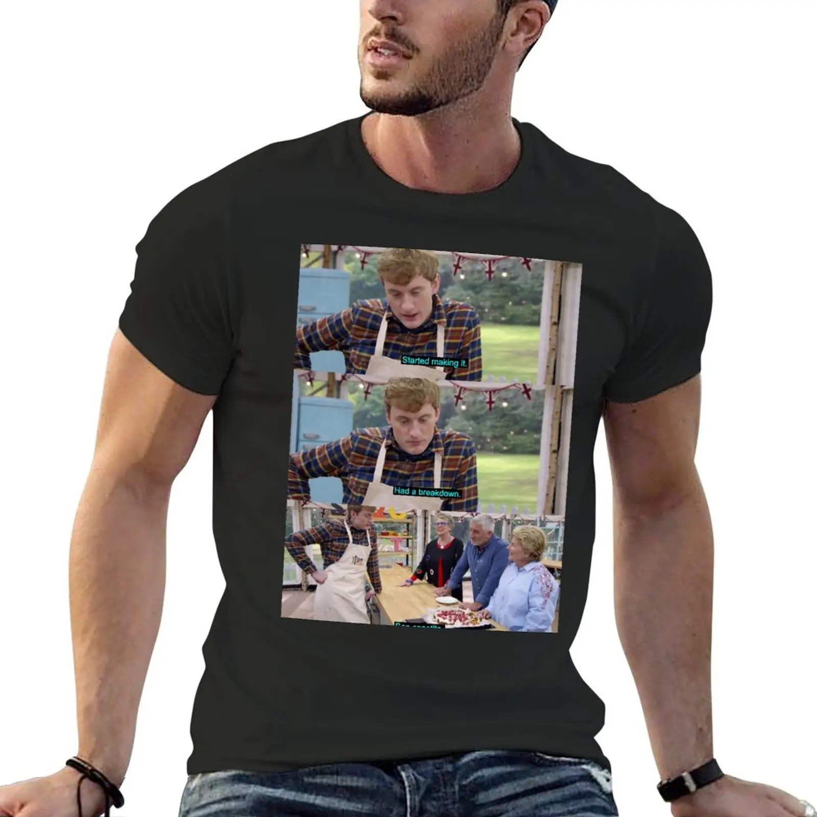 James Acaster Great British Bake Off T-Shirt designer shirts vintage t shirts t shirts men