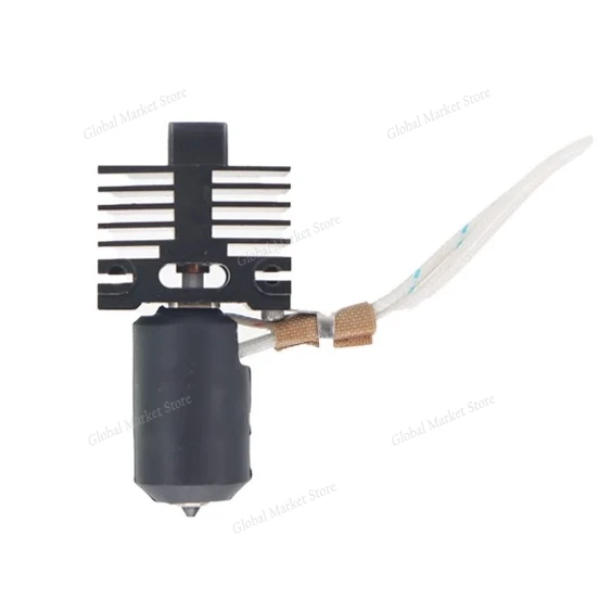 

Аксессуар для 3D-принтера, биметаллический горячий конец с соплом 0,44 м [заменимо к размера плюс 4], высокая термостойкость, черный цвет