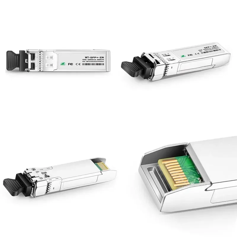 High Efficiency Cisco SFP 10G ZR Compatible 10GBASE-ZR/ZW and OTU2e SFP+ 1550nm 80km DOM Duplex LC/UPC SMF Optical