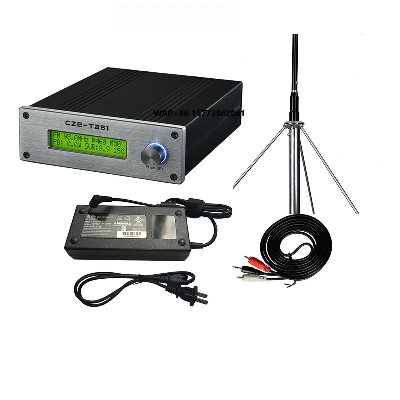 

CZE-T251 25W Car FM Transmitter Digital Audio Amplifier 2.1 with Antenna Kits Radio & TV Broadcasting Equipment