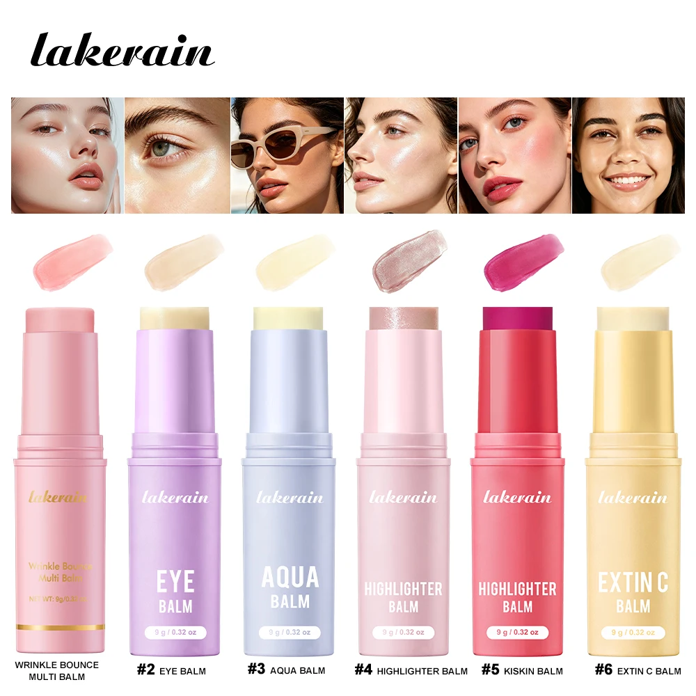 Various Facial Balm Stick Wrinkle Bounce Eye Aqua Highlighter Blush Vitamin C Hydrating Brightening Daily Facial Skincare Makeup