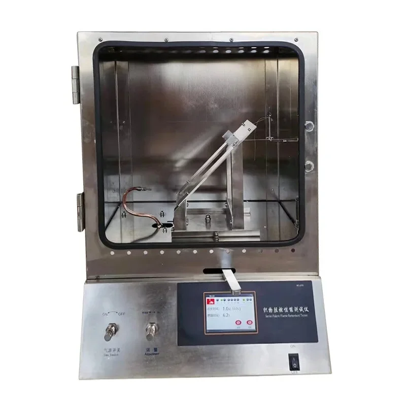 Fabric small 45 degree flame retardant performance tester clothing textile combustion rate tester combustion tester