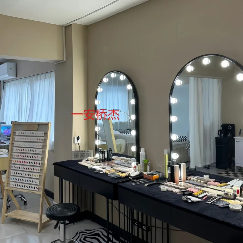 YL Cream Wind Studio Professional Lighting Makeup Table Premium Wedding Shop Beauty Salon Makeup Artist Special Makeup