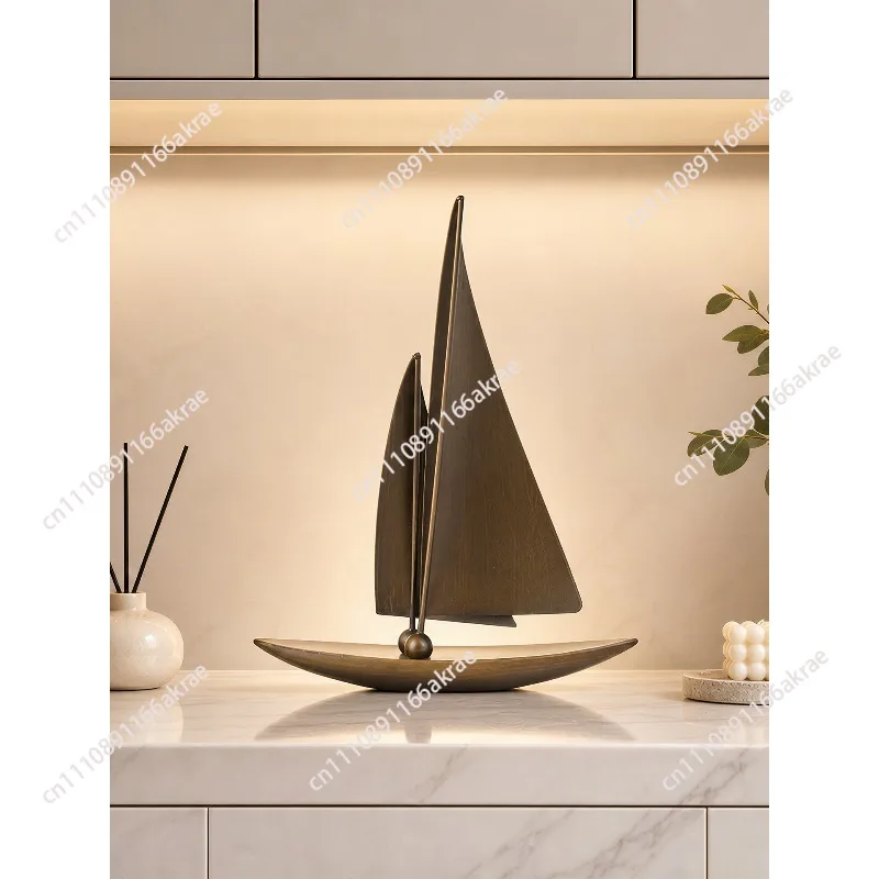 for sailing light luxury art ornaments, living room TV cabinet, dining side cabinet, office desktop high-end decorations