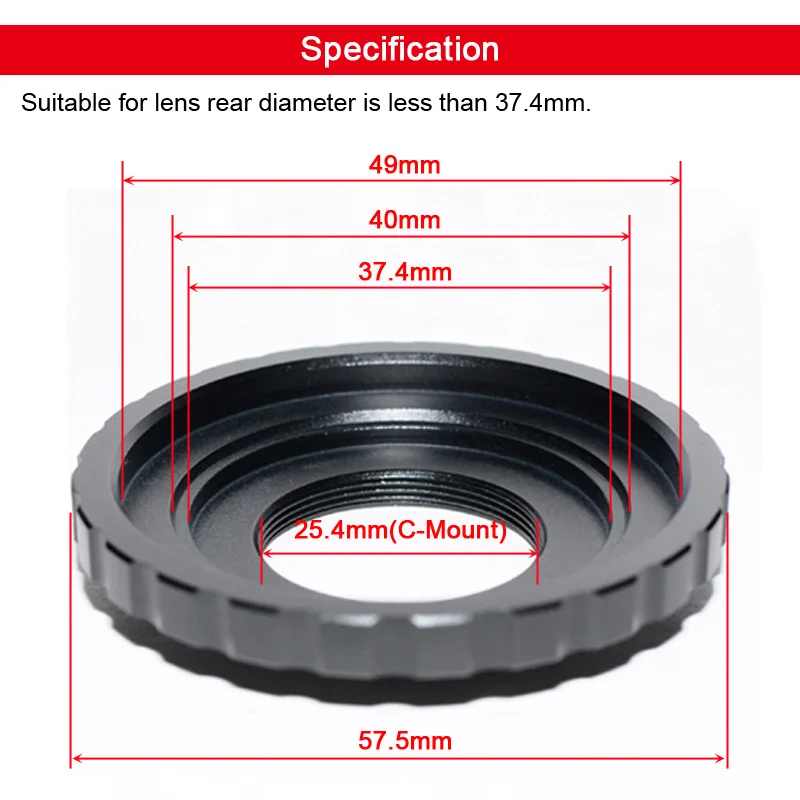 Adaptador de C-M43 para lente de montaje C a cámara Micro 4/3 M4/3 Panasonic GX85 Olympus