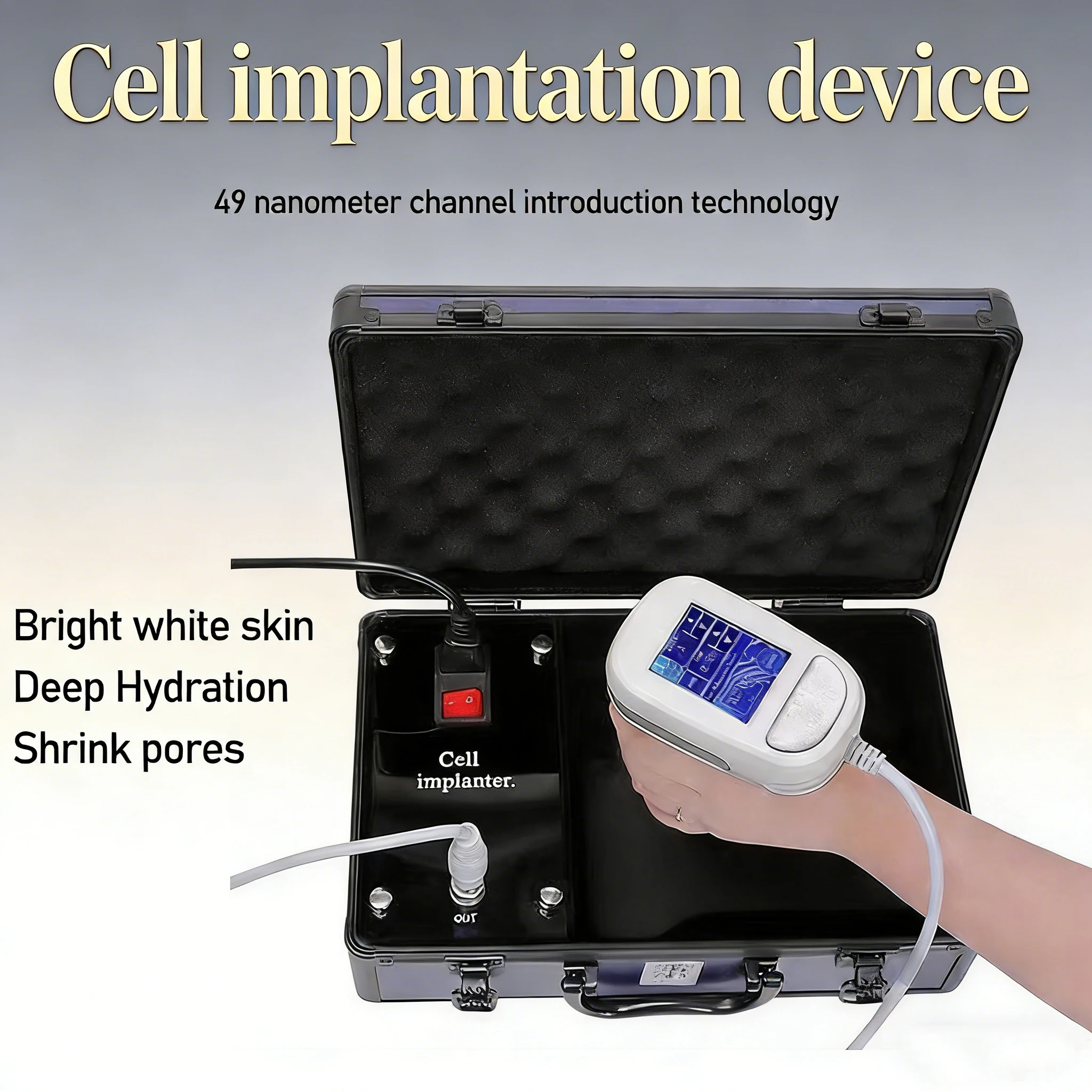 Cell Implantation Device for Moisturizing and Whitening Products, Used in Beauty Salons