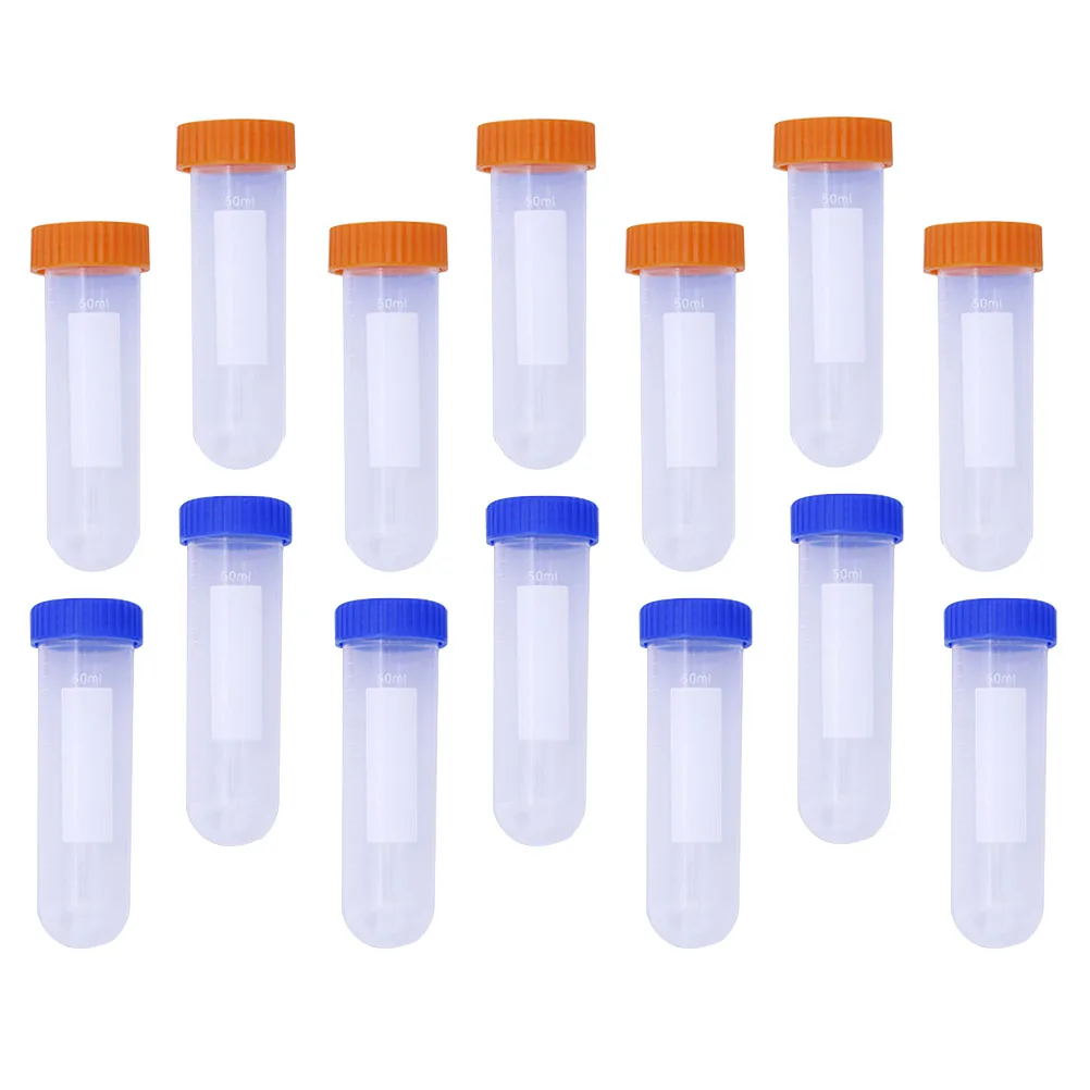 

20 Pcs Storage Bottle Test Tubes with Caps Vials Lab Cylinder Science Cover Child