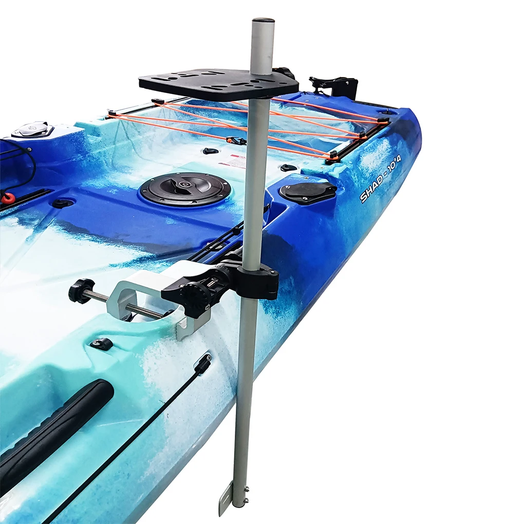 Aluminum Boat Kayak Canoe Transducer Bracket For Fishing Finder Mount Adjustable 360° Rotating Universal Transducer Bracket