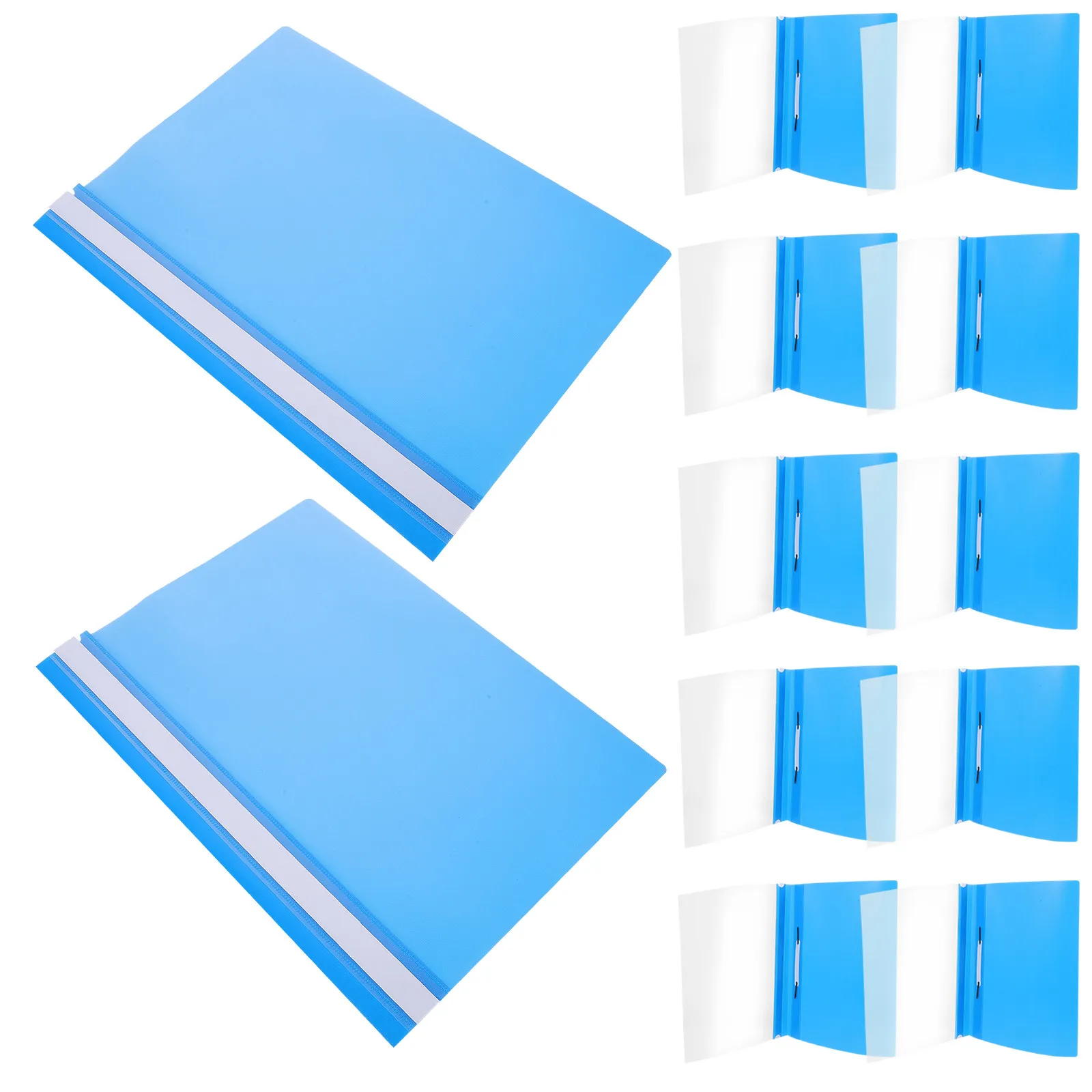 

15Pcs A4 File Organizer Folder Professional Document Storage Case Wear Resistant Plastic Binder for Office School Hospital
