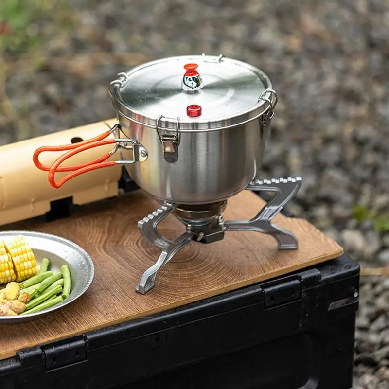 Camping Pressure Cooker Stove Top Pressure Cooker Portable Outdoor Cookware Stove Cooking Pot for Electric Heaters Induction