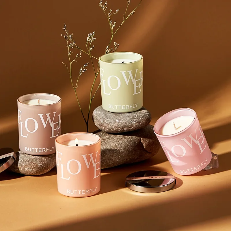 Scented Candles, Simple Camellia Jasmine Light Fragrance, Long-lasting Indoor Fragrance