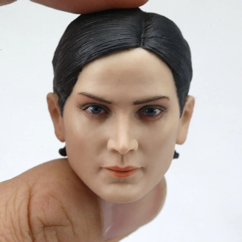 

1/6 Scale Trinity Head Sculpt Network Female Agent Carrie-Anne Moss Head Played Model Toy for 12in Action Figure Body Doll