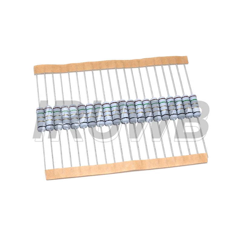 20pcs 2W 5% Fusível de resistor enrolado 0,1 0,22 0,33 0,47 0,5 1 ohm 0,05R 0,1R 1R 2,2R 4,7R 5,1R 10R 20R 22R 47R 51R 100R