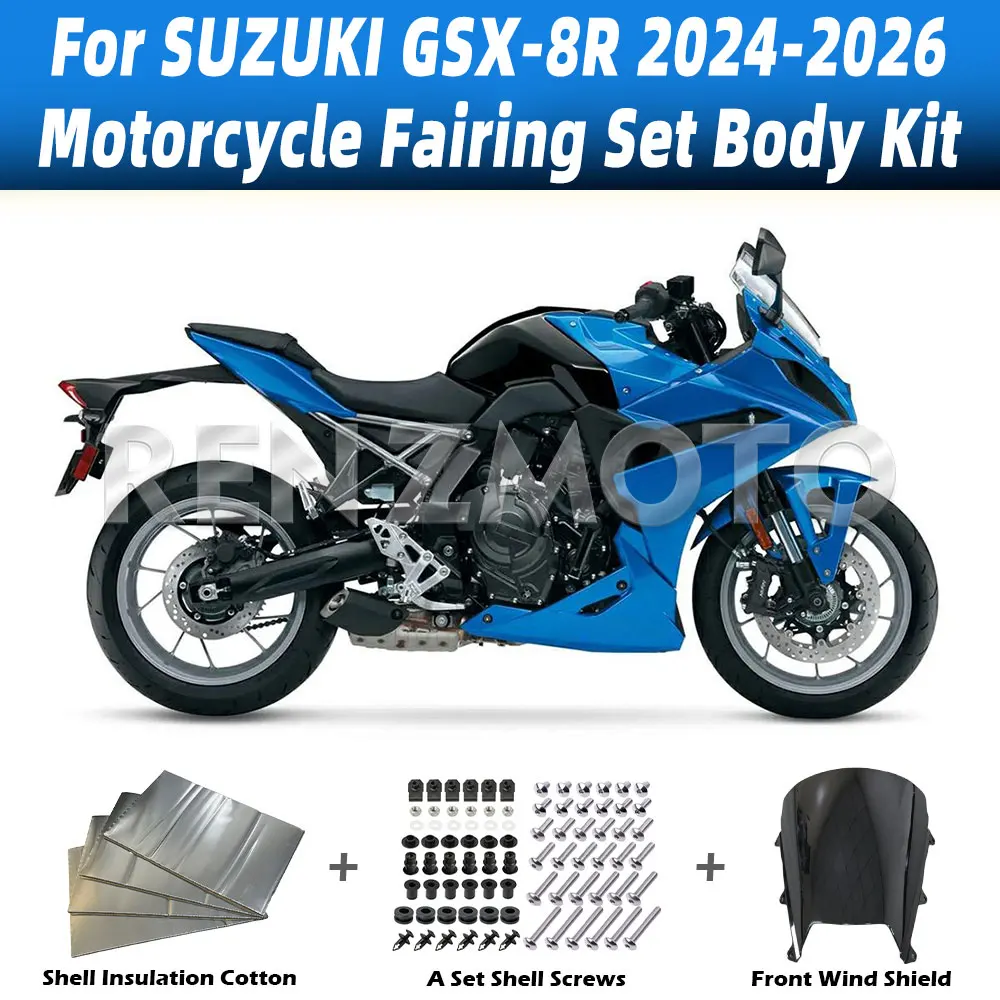 

For Suzuki GSX-8R 2024-2026 GSX8R Motorcycle Fairing Set Body Kit ABS Plastic Accessories Injection Bodywork Full Fairing Kits