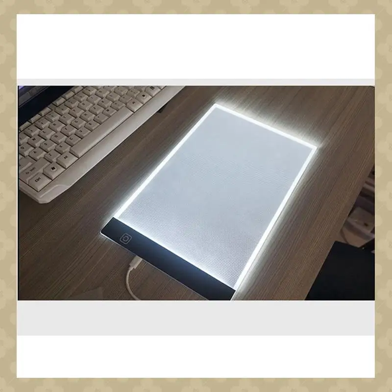 

AB45 A4 Доска для рисования, коврик с бесступенчатым затемнением, светодиодная светящаяся доска, платформа для копирования и письма в стиле аниме, легкая защита глаз