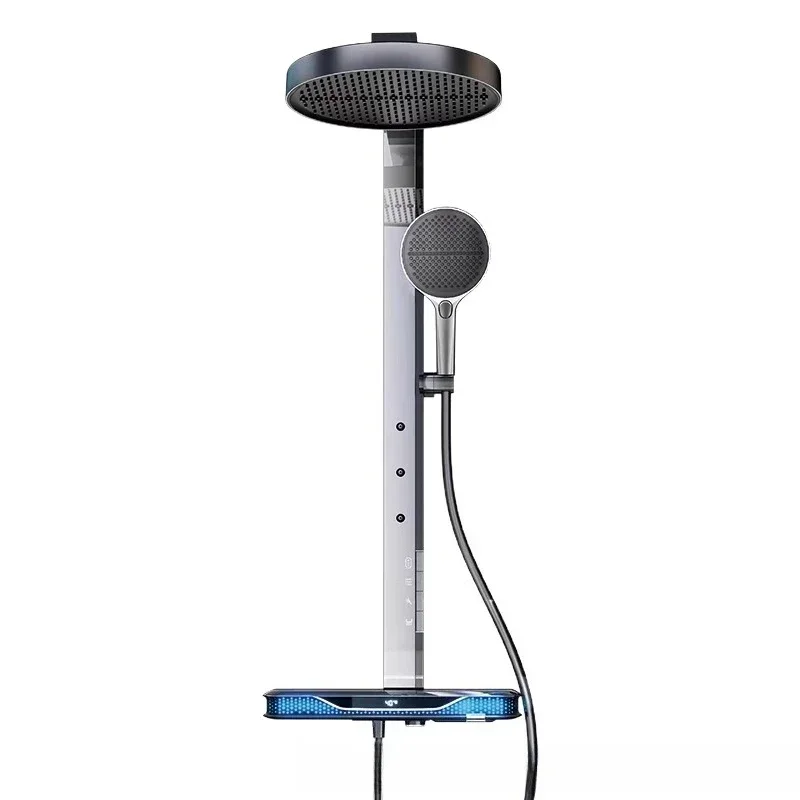 

V1-PRO Starship's first 3D curved tempered glass surface shower set, high-end shower for home hotels