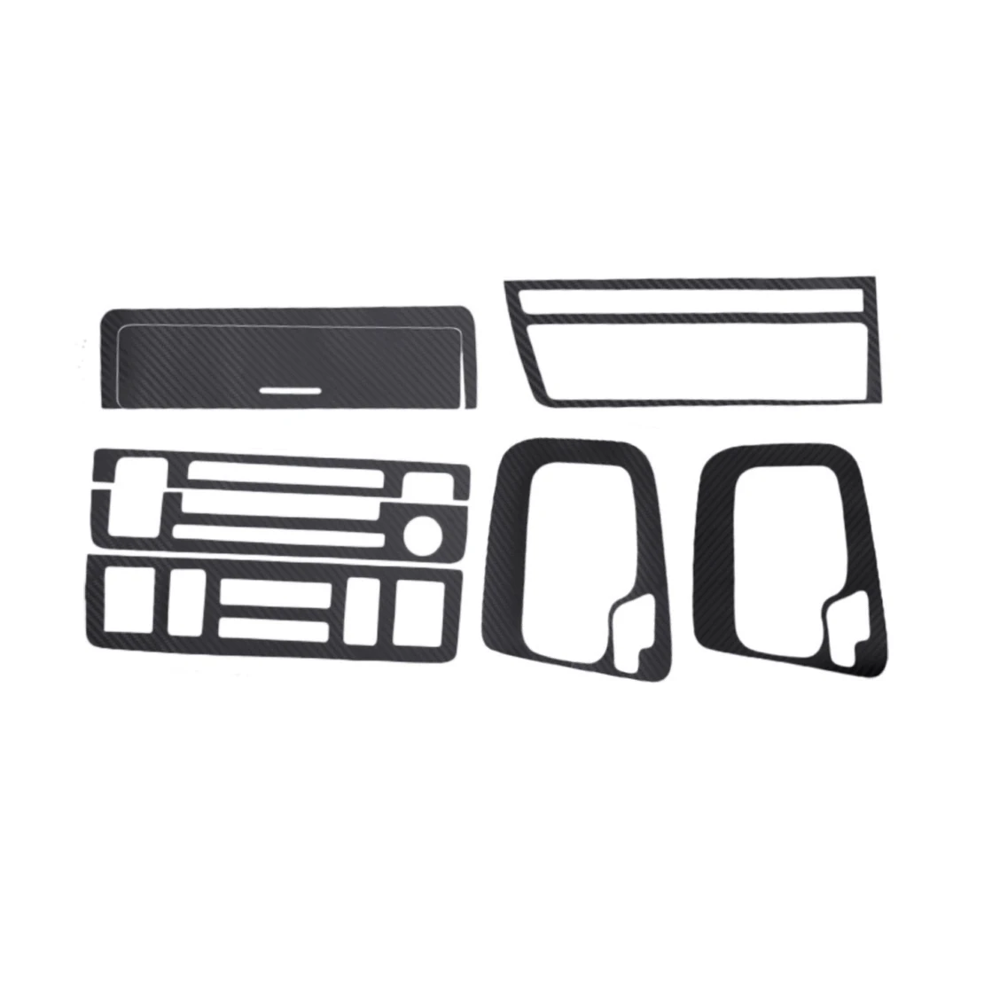 الداخلية داش مجلس والعتاد التحول ، غطاء لوحة المركزية ، ثلاثية الأبعاد الأسود ، بك ، لد ، يصلح لسيارات BMW 3 سلسلة E46 ، 1998-2005 ، ألياف الكربون نمط ، بك #4