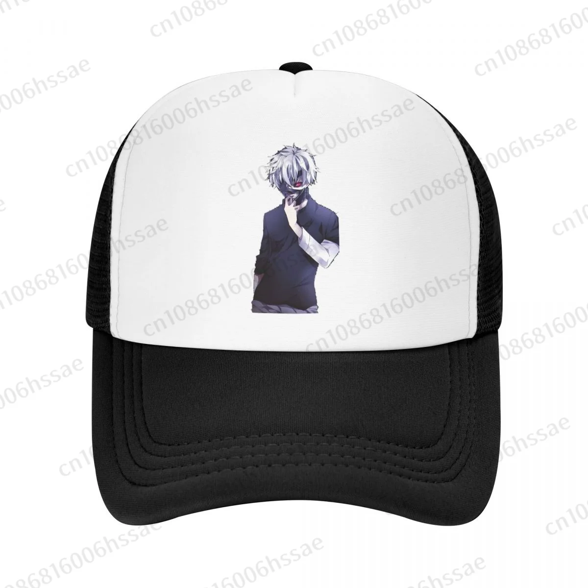 Anime Ken Kaneki Tokyo Ghoul Mesh Baseball Cap Summer Outdoor Men Women Fashion Sport Hats Hip Hop Trucker