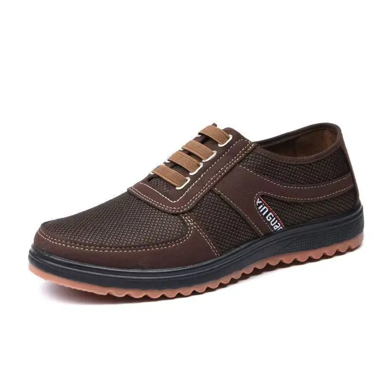 Large-sized spring autumn cloth shoes Classic old Beijing cloth shoes Low-top safety shoes with  rib soles Outdoor work loafers