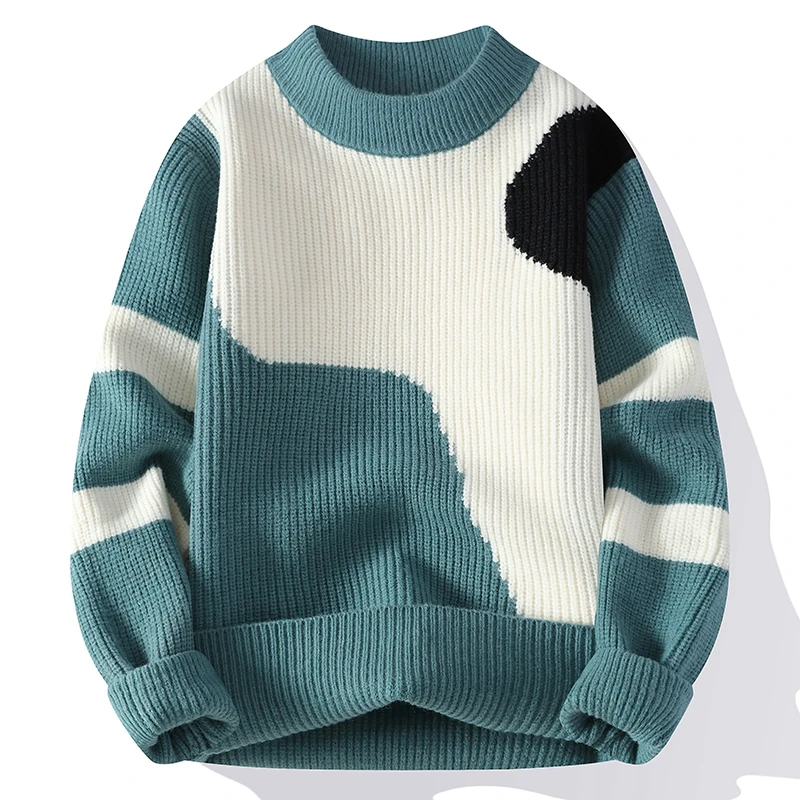 Knitted Sweater Autumn Fashion Sweater Male Pullover Men's Streetwear Casual Knit Men's Jumpers Spring Sweat-shirt Men Clothing