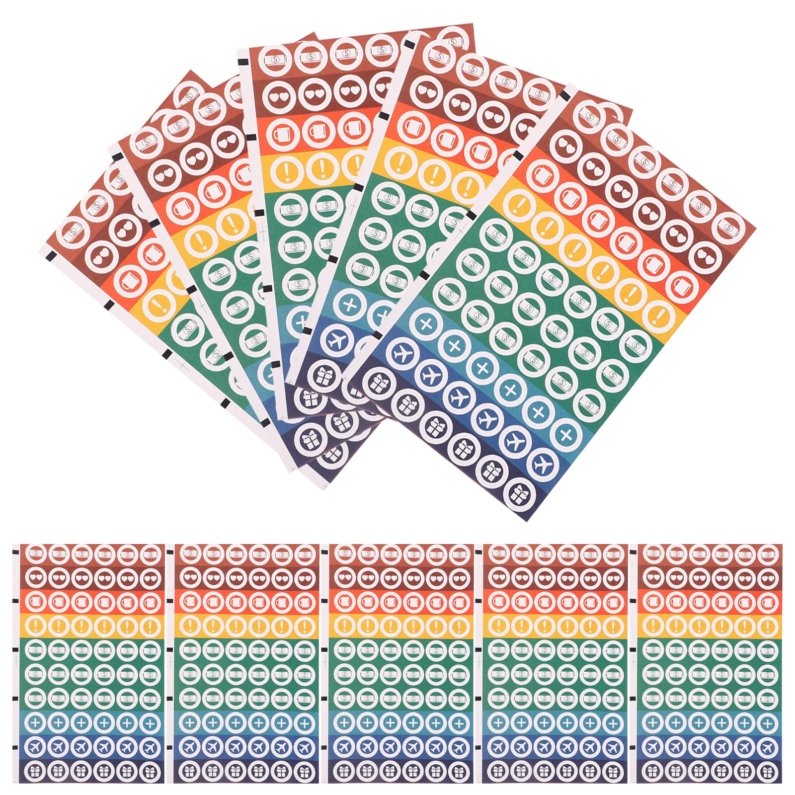 

Round Dot Stickers Scrapbook Adhesive Classification Paper Colored Labels Office
