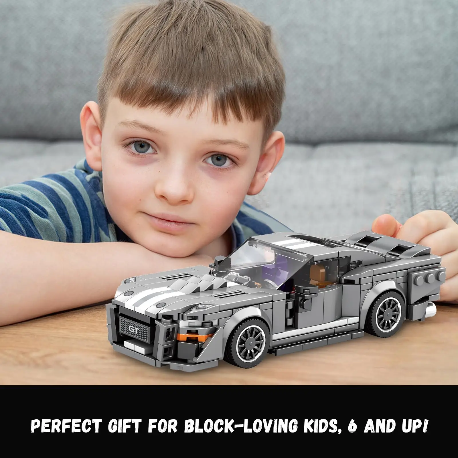 476PCS GT500 Race Car Building Blocks MOC Speed Champion Building Bricks Set Parking Lot Kit Toy for Adults Teens and Kids Gifts