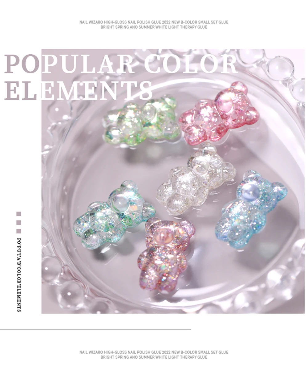 Vendeeni 9 Farben/Set Funkelnder Pailletten-Gel-Nagellack UV LED Soak-Off Gel-Lack Glänzender Sternenhimmel-Gel-Lack für Nagelkunst – Detail 8
