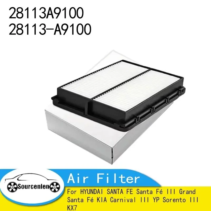 Air Filter for HYUNDAI SANTA FE Santa Fé III Grand Santa Fé KIA Carnival III YP Sorento III KX7 28113A9100 28113-A9100