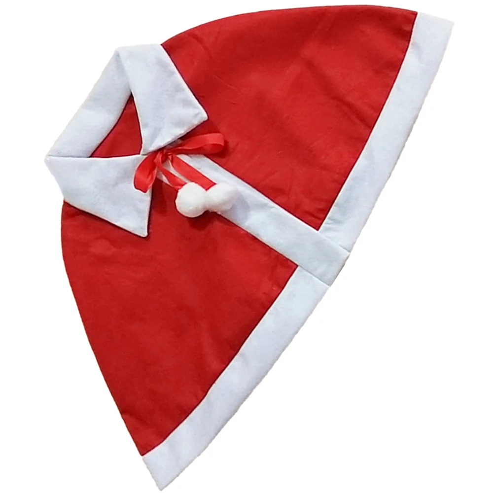 Shawl Costume Santa Claus Infant Cape Kids Costumes Roleplay Warm Christmas Party Cloak Baby