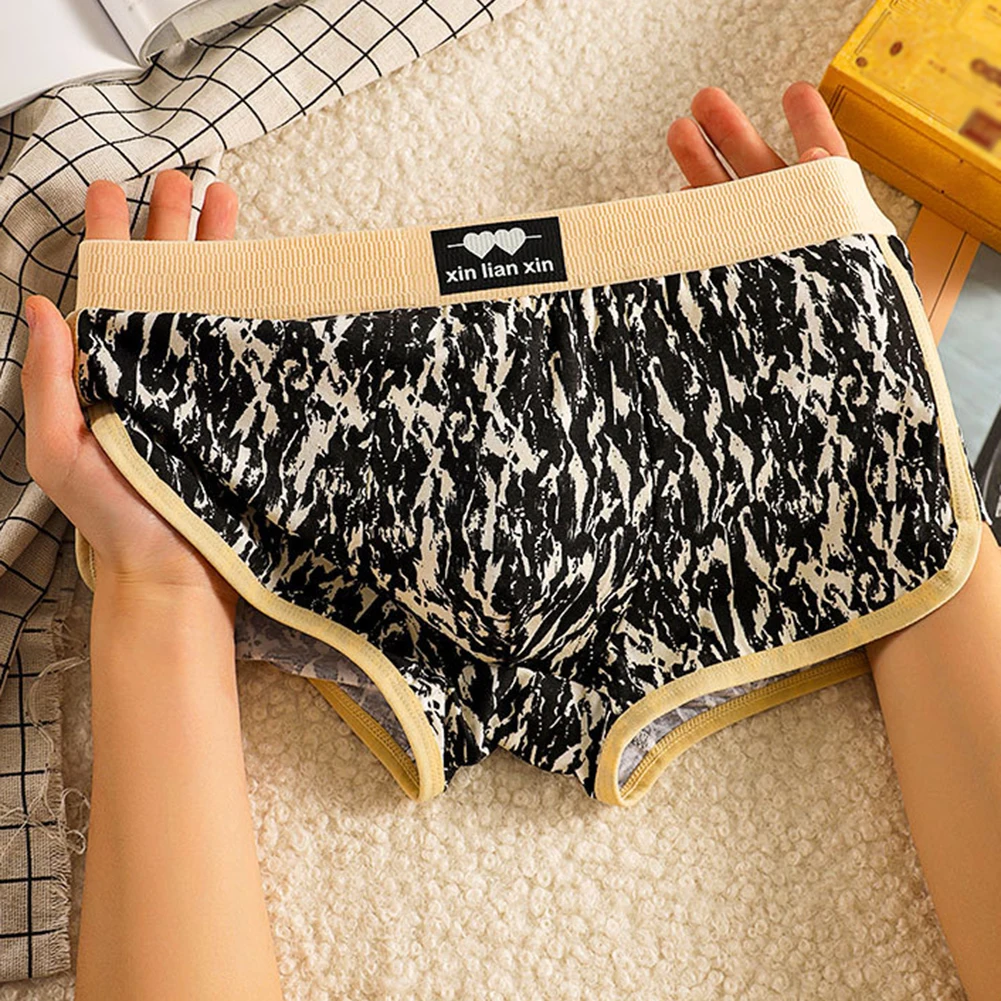 

Breathable Sweat Absorption Shorts Boxers Breathable Briefs 95 Cotton Fabric Loose Fit Male Fashion Soft Material