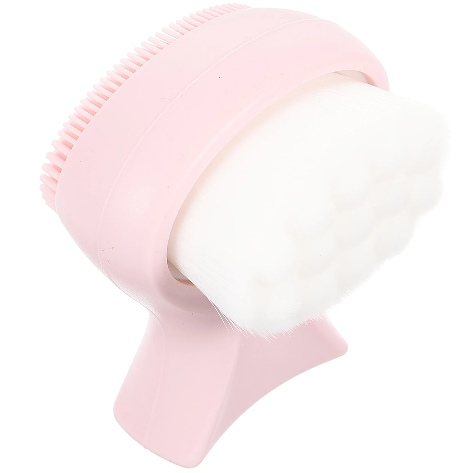 

Face Cleansing Brush Double-Sided Soft Silicone Facial Scrubber Exfoliator For Deep Pore Cleaning Manual Face Wash Tool