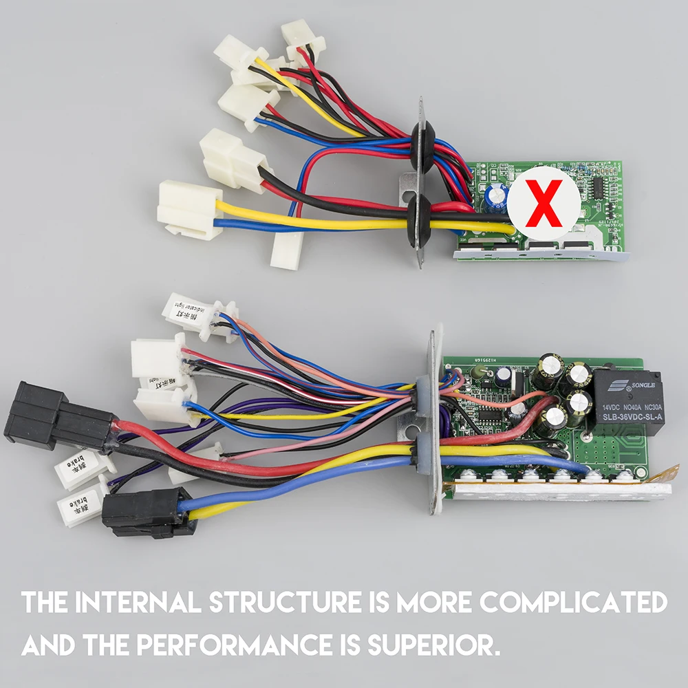 Electric Bike Brush Controller 24V/36V/48V 350W/500W/800W/1000W Dual Controller E-bike Scooter Tricycle DC Controller