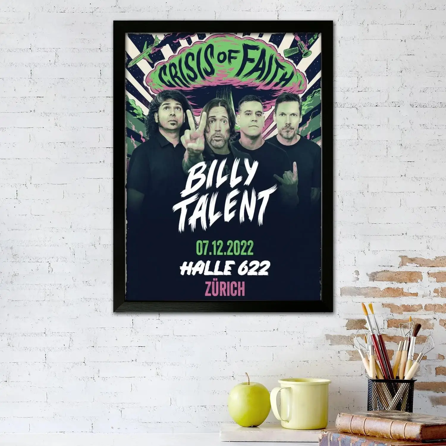 billy talent music mix Canvas Art Poster and Wall Art, Picture Print, Modern Family Bedroom Decor, Posters,Decorative painting