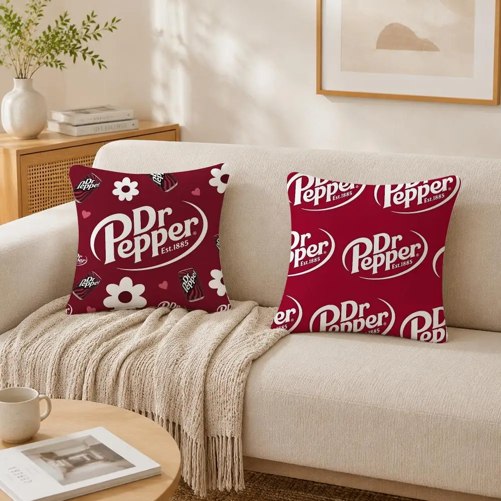 Cushion Cover Plush Decorative Pillow Case With Hidden Zipper Cutecore Room Decor For Home Fashion Hot D-Dr PepperS