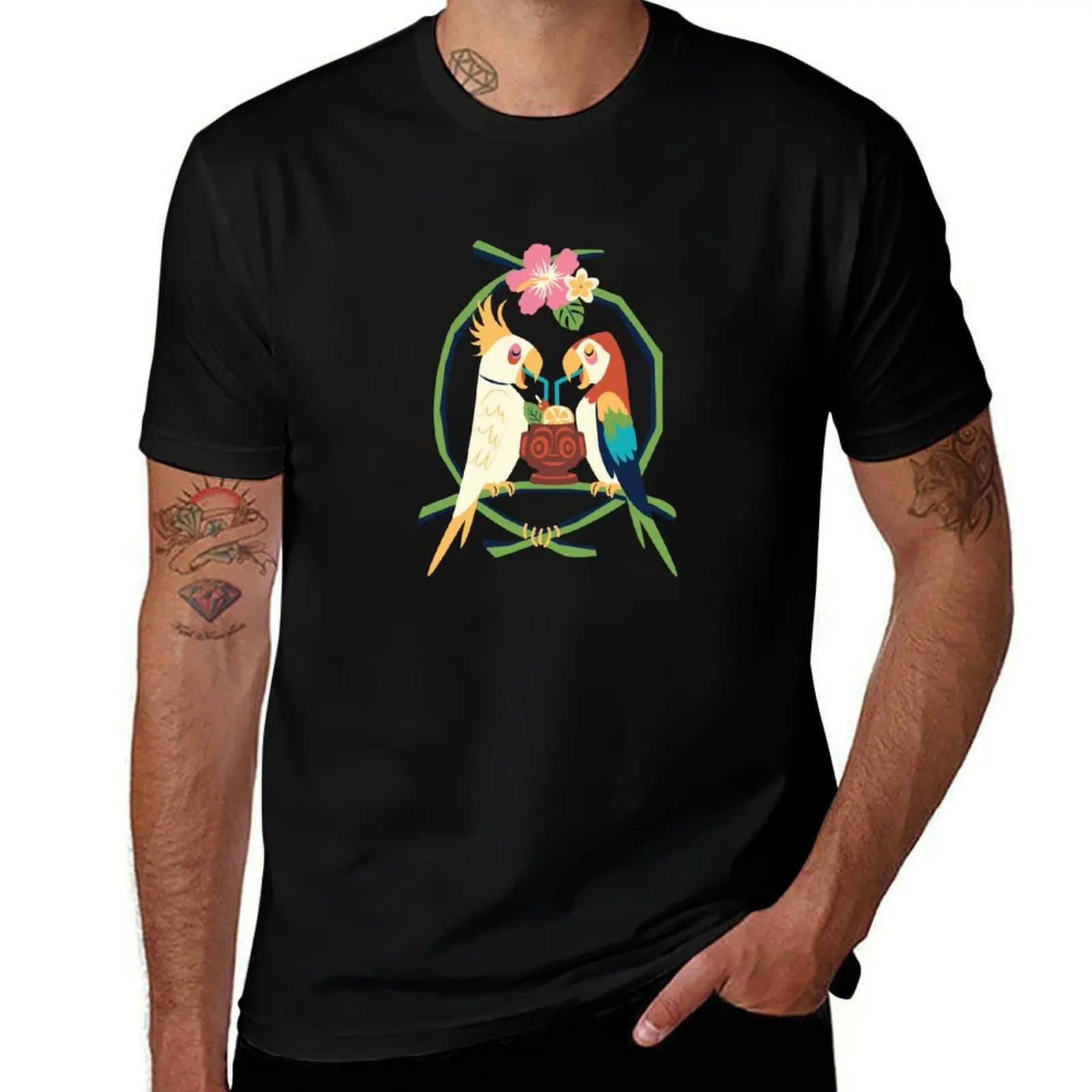 Tropical Hideaway T-Shirt Outdoor Sports Lightweight Tee T-Shirt