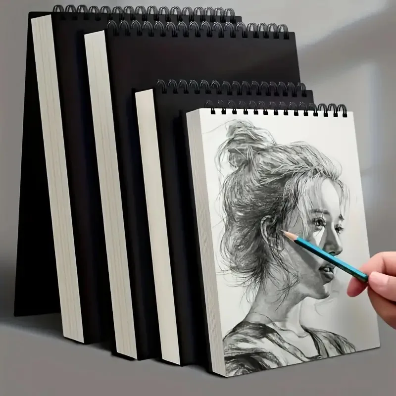 Sketch Book, Top Spiral Bound Sketch Pad,  Drawing Painting Writing Paper For Beginners Artists As Christmas Gift Easter Gift