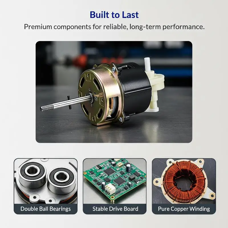 NEW 24W/50W Brushless DC Motor Adjustable Speed Violent Fan Turbo Fan Motor High Power DC Motor DIY Fan Kit