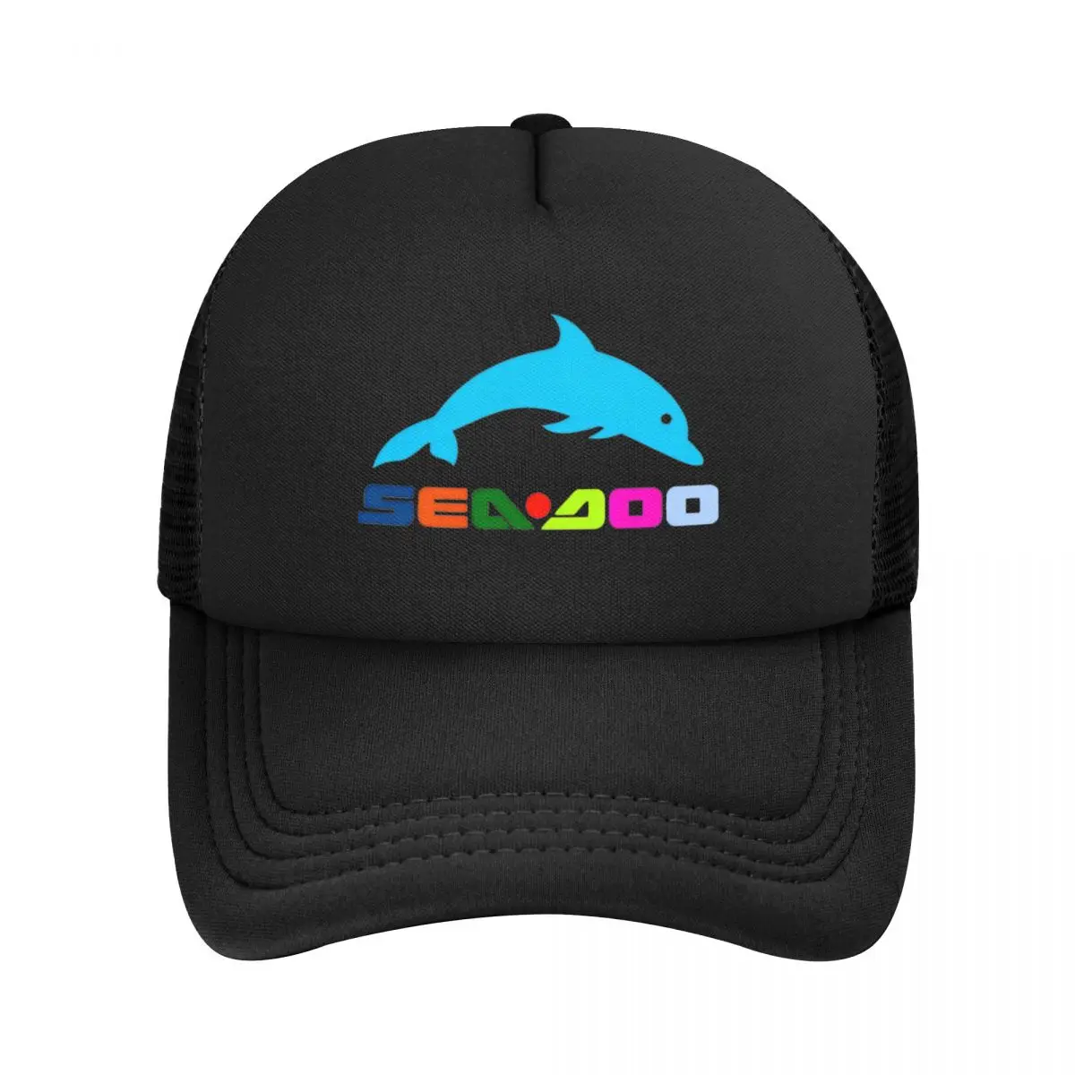 Seadoo Logo Watercraft Boats Mesh Baseball Cap Men Women Hip-Hop Trucker Cap Hat Breathable Snapback Caps Trucker Cap Summer