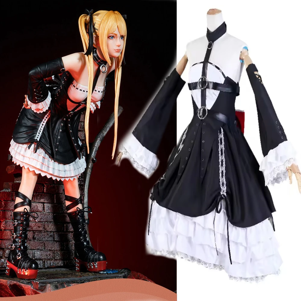 

Lolita Dress Dead or Alive Marie Rose Cosplay Costume Gothic Women's Maid Outfits Carnival Halloween Disguise Performance Wear